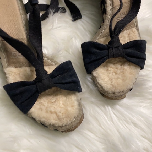 UGG Amelie espadrille black sandals - Picture 3 of 7